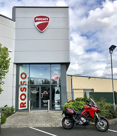 Rosso Ducati Front Door